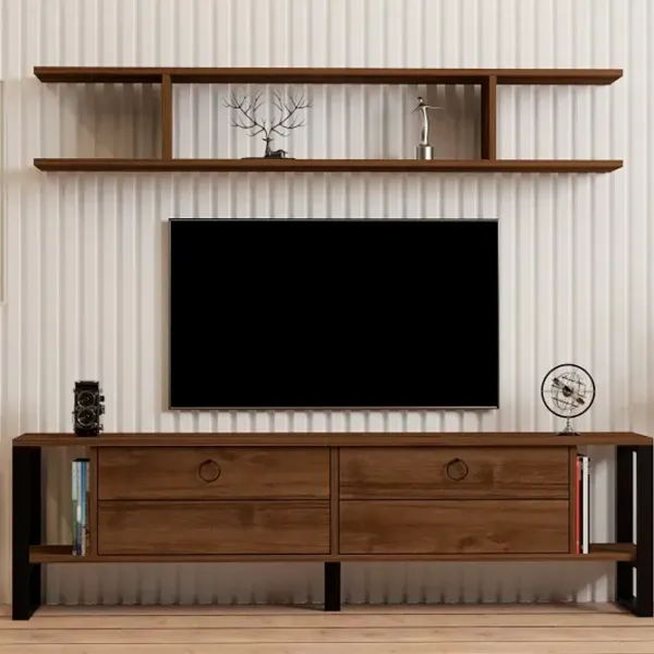 Комплекты ТВ-зона Trendy Melis 45 см x 30 cм x 160 см / Коричневый photo 5