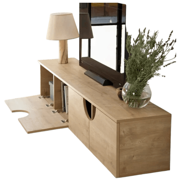 Тумба под телевизор Trendy Grotte 45 x 180 x 35см / ДСП photo 4