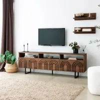 Комплекты ТВ-зона Trendy Helen 40 см x 30 cм x 170 см / Коричневый photo 2