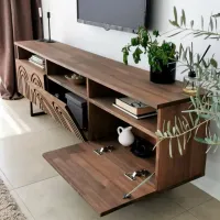 Комплекты ТВ-зона Trendy Helen 40 см x 30 cм x 170 см / Коричневый photo 4