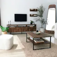 Комплекты ТВ-зона Trendy Helen 40 см x 30 cм x 170 см / Коричневый photo 5