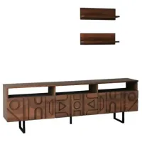 Комплекты ТВ-зона Trendy Aristo 40 см x 30 cм x 170 см / Коричневый