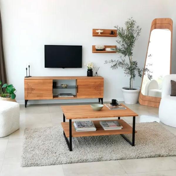 Комплекты ТВ-зона Trendy Joanne 40 см x 30 cм x 150 см / Коричневый photo 4