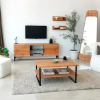 Комплекты ТВ-зона Trendy Joanne 40 см x 30 cм x 150 см / Коричневый photo 4