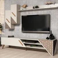 Seturi zona TV Trendy Beril 40 cm x 37 cm x 180 cm / Cream photo 2