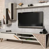 Seturi zona TV Trendy Beril 40 cm x 37 cm x 180 cm / Cream photo 3