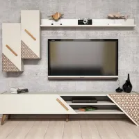 Seturi zona TV Trendy Beril 40 cm x 37 cm x 180 cm / Cream photo 4