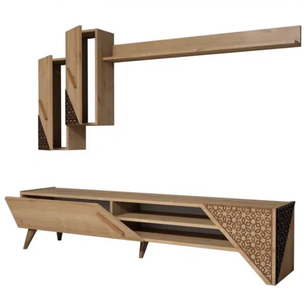 Комплекты ТВ-зона Trendy Beril 40 см x 37 см x 180 см / Дуб Сонома photo 1