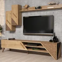 Комплекты ТВ-зона Trendy Beril 40 см x 37 см x 180 см / Дуб Сонома photo 2