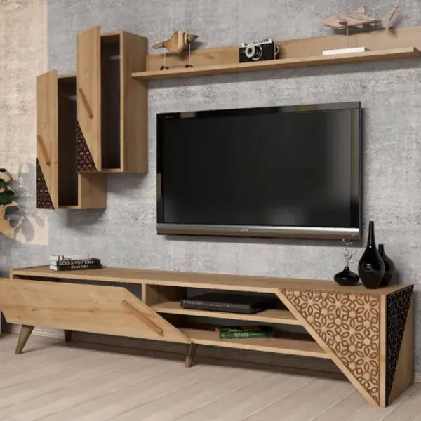 Комплекты ТВ-зона Trendy Beril 40 см x 37 см x 180 см / Дуб Сонома photo 3