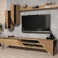 Комплекты ТВ-зона Trendy Beril 40 см x 37 см x 180 см / Дуб Сонома photo 3