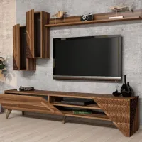 Seturi zona TV Trendy Beril 40 cm x 37 cm x 180 cm / Brown photo 3