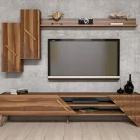 Seturi zona TV Trendy Beril 40 cm x 37 cm x 180 cm / Brown photo 5