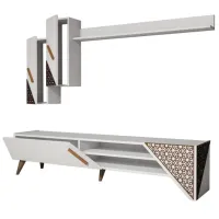 Seturi zona TV Trendy Beril 40 cm x 37 cm x 180 cm / White