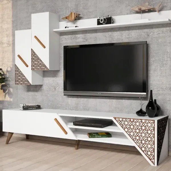 Комплекты ТВ-зона Trendy Beril 40 см x 37 см x 180 см / Белый photo 2