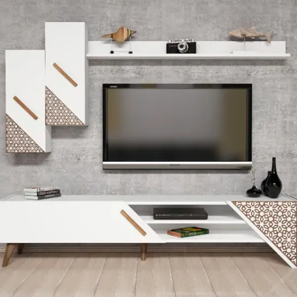 Комплекты ТВ-зона Trendy Beril 40 см x 37 см x 180 см / Белый photo 5