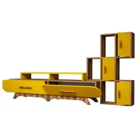 Seturi zona TV Trendy Flora S 50 cm x 36.8 cm x 205 cm / Yellow