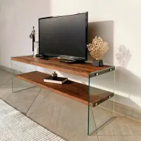 Seturi zona TV Trendy TV104 45 cm x 35 cm x 120 cm / Brown photo 4