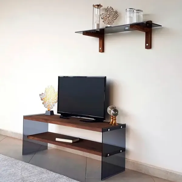 Комплекты ТВ-зона Trendy TV101 45 см x 35 см x 120 см / Коричневый photo 2
