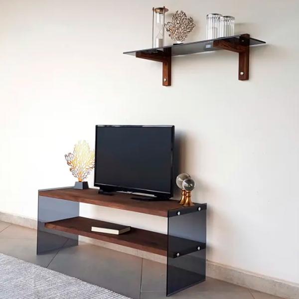 Комплекты ТВ-зона Trendy TV101 45 см x 35 см x 120 см / Коричневый photo 2