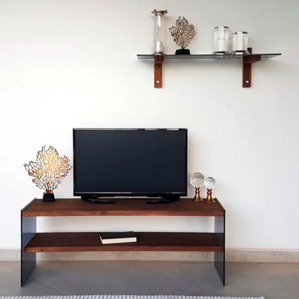 Комплекты ТВ-зона Trendy TV101 45 см x 35 см x 120 см / Коричневый photo 3
