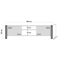 Comodă TV Trendy Cosmo Rex 50 x 180 x 45 / Metal photo 4