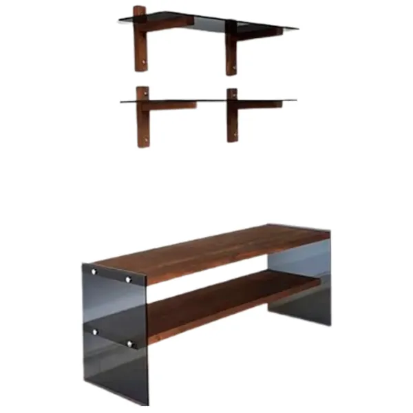 Комплекты ТВ-зона Trendy TV102 45 см x 35 см x 120 см / Коричневый photo 1