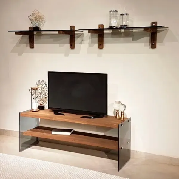 Комплекты ТВ-зона Trendy TV102 45 см x 35 см x 120 см / Коричневый photo 5