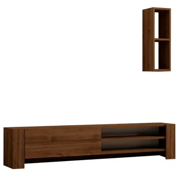 Seturi zona TV Trendy Naz 33 cm x 26.8 cm x 160 cm / Brown photo 4