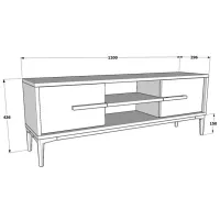 Тумба под телевизор Trendy Eslem 43.6 x 120 x 29.6см / ДСП photo 4