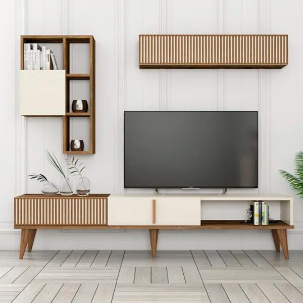 Seturi zona TV Trendy Milan 40 cm x 35 cm x 180 cm / Cream photo 5