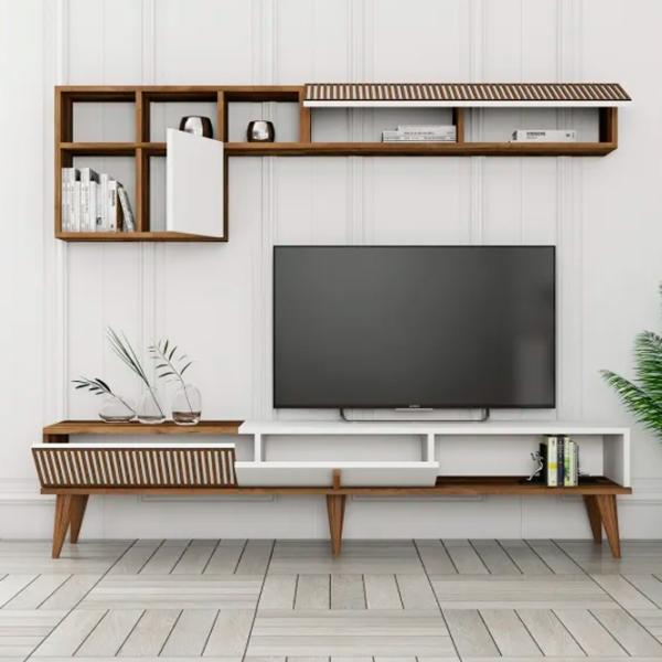 Seturi zona TV Trendy Milan 40 cm x 35 cm x 180 cm / White photo 3