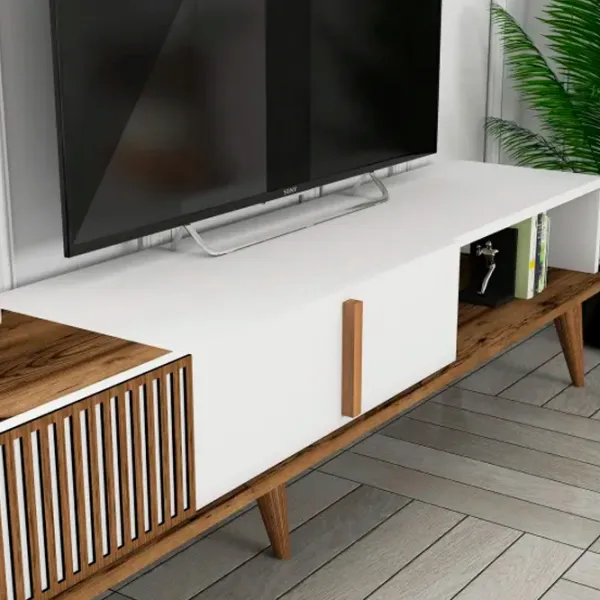 Seturi zona TV Trendy Milan 40 cm x 35 cm x 180 cm / White photo 7