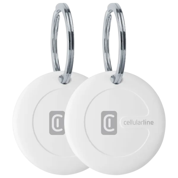 Смарт трекер Cellularline Tracy iOS 2Pack Белый photo 1