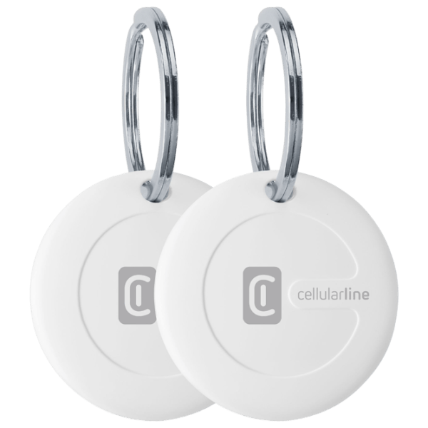 Смарт трекер Cellularline Tracy iOS 2Pack Белый photo 1