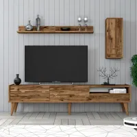 Seturi zona TV Trendy Valensiya 35 cm x 45 cm x 180 cm / Brown photo 2
