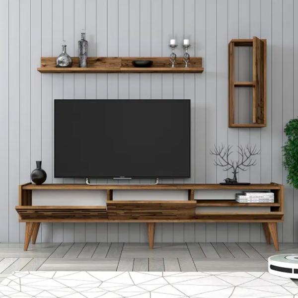Комплекты ТВ-зона Trendy Valensiya 35 см x 45 см x 180 см / Коричневый photo 3