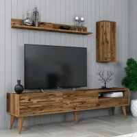 Seturi zona TV Trendy Valensiya 35 cm x 45 cm x 180 cm / Brown photo 4