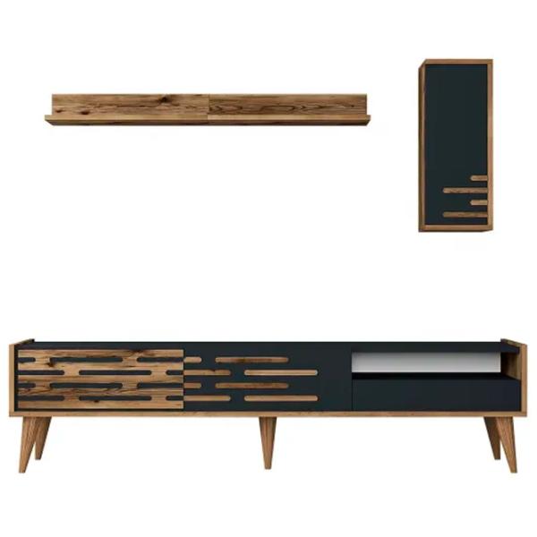 Комплекты ТВ-зона Trendy Valensiya 35 см x 45 см x 180 см / Antracit photo 1