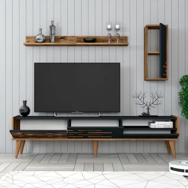 Комплекты ТВ-зона Trendy Valensiya 35 см x 45 см x 180 см / Antracit photo 2