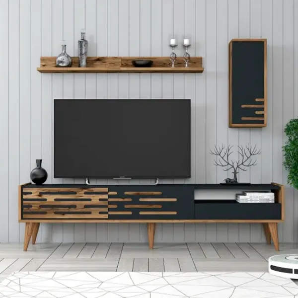 Комплекты ТВ-зона Trendy Valensiya 35 см x 45 см x 180 см / Antracit photo 3
