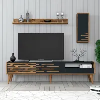 Seturi zona TV Trendy Valensiya 35 cm x 45 cm x 180 cm / Antracit photo 3