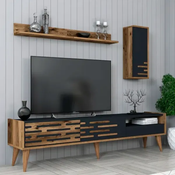 Комплекты ТВ-зона Trendy Valensiya 35 см x 45 см x 180 см / Antracit photo 4