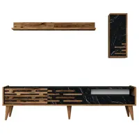 Комплекты ТВ-зона Trendy Valensiya 35 см x 45 см x 180 см / Черный