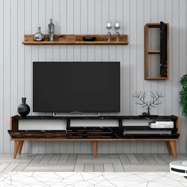 Комплекты ТВ-зона Trendy Valensiya 35 см x 45 см x 180 см / Черный photo 3