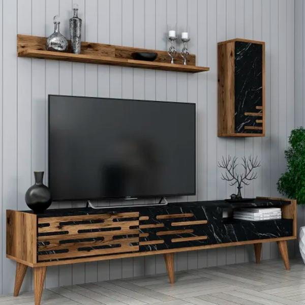 Комплекты ТВ-зона Trendy Valensiya 35 см x 45 см x 180 см / Черный photo 4