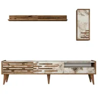 Seturi zona TV Trendy Valensiya 35 cm x 45 cm x 180 cm / White