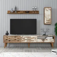 Seturi zona TV Trendy Valensiya 35 cm x 45 cm x 180 cm / White photo 2