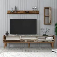 Seturi zona TV Trendy Valensiya 35 cm x 45 cm x 180 cm / White photo 3