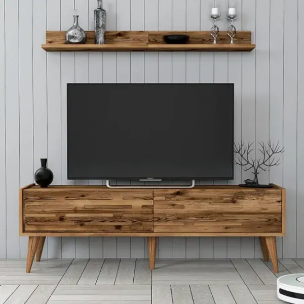 Комплекты ТВ-зона Trendy Valensiya 35 см x 45 см x 140 см / Коричневый photo 2